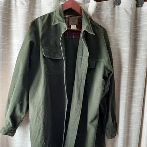 St. John's Bay Heavyweight  Green Chamois Flannel